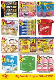 NQR catalogue Page 2: Oreo Double Stuff Sour Patch Kids €10,00, Betty Crocker Blueberry Muffin Mix €2,00