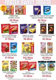 Farmer Jack's catalogue week 40 Page 25: Oreo or Nestle Kit Kat Ice Cream €7,99, Sara Lee Cheesecake €7,20