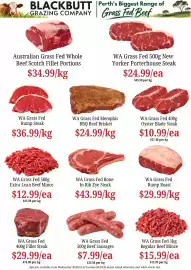 Farmer Jack's catalogue week 40 Page 3: WA Grass Fed Oyster Blade Steak €10,99, WA Grass Fed Extra Lean Beef Mince €12,99