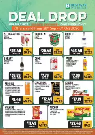 Bestway leaflet week 40 Page 1: I Heart Prosecco €10,99, Red Bull €9,49