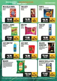 Bestway leaflet week 40 Page 11: Wanted tortilla chips €7,49, Juicy Drop gummy dipperz €1,99