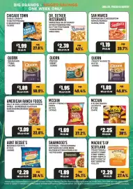 Bestway leaflet week 40 Page 15: Chicago town thin & crispy triple cheese €1,99, American ranch foods shredded chicken €3,09