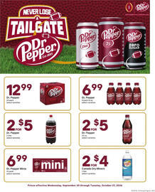 Coborn's weekly ad week 40 Page 8: Dr Pepper €6,99, Dr Pepper €12,99
