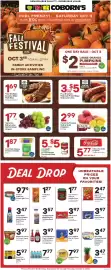 Coborn's weekly ad week 40 Page 1: Farmer's Promise Red or Gold Potatoes €2,99, Four Brothers country style pork ribs €1,69
