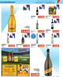 Volantino Mercatò Pagina 17: Vino frizzante bianco, rosato Tavernello €1,99, Birra Beck's €0,99