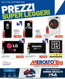 Volantino Mercatò Big Pagina 1: DALL' 1 ALL' 11 OTTOBRE 2026 PREZZI SUPER LEGGERI וח REDMI 15C 6,9 SOLO CON FIDELITY CARD וח