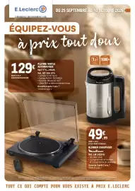 Catalogue E.Leclerc Espace Culturel | Les prix qui réchauffent page 1: Moulinex Blender Chauffant €49,99