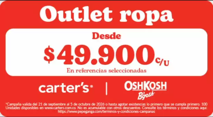 Carter's (válido hasta 7-10)