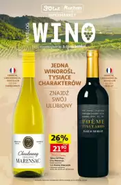 Auchan gazetka | Alkohole Strona 1: Wino Poème Vineyards czerwone wytrawne €21,90