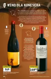 Auchan gazetka | Alkohole Strona 28: Wino AOP Côte-Rôtie Les Trois Freres €349,00, Wino AOP Margaux Clos Margaline €149,99