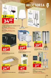 Auchan gazetka | Alkohole Strona 31: Krosno Harmony Komplet 6 kieliszków do wina €65,99, Schładzacz do wina €29,99