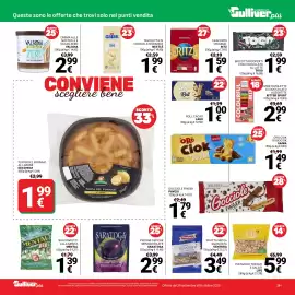 Volantino Supermercati Gulliver Pagina 29: Prugne secche denocciolate Saratoga €2,99, Crackers original Ritz €1,59