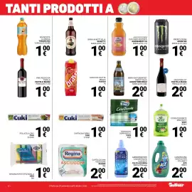 Volantino Supermercati Gulliver Pagina 4: Tovaglioli Doppiovelo Foxy €1,00, Succoso zero San Benedetto €1,00
