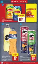 ALDI folder week 41 Pagina 16: Lipton Ice tea €0,69, Rivella of Royal Club Frisdrank €1,25