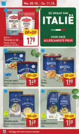 ALDI folder week 41 Pagina 30: Cucina Italiaanse pasta €1,49, Cucina Olijfbladerenpasta €1,59