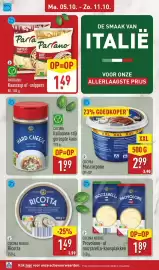 ALDI folder week 41 Pagina 36: Parrano Kaasrasp of snippers €1,49, Cucina italiaanse stijl geraspte kaas €1,99