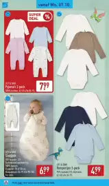 ALDI folder week 41 Pagina 40: Lily & Dan Rompertjes €4,99, Lily & Dan slaapzak €6,99