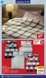 ALDI folder week 41 Pagina 62: Home creation pluchen deken €6,99, Novitesse dekbedover trek €17,99