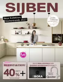 Sijben folder Pagina 1: SIJBEN Neue Kollektion: Küchentrends 2027 Jeden Sonntag verkaufsoffen! 12-17 Uhr + Do. verkaufsoffen
