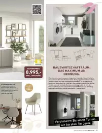 Sijben folder Pagina 7: Küche mit freistehender kochinsel Nobilia Senso €8.995,00, Esszimmerstuhl Ida €249,00