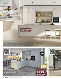 Sijben folder Pagina 8: Küche mit esstheke Nobilia Senso €5.995,00, Inselküche Nobilia Laser €8.995,00