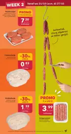 Bon Ap folder Pagina 5: Vleessalade €0,83, Hamburger €7,20