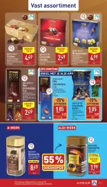ALDI folder week 42 Pagina 11: Moser roth Pralines €4,49, Nescafé Oploskoffie €8,49