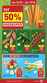 ALDI folder week 42 Pagina 3: Kanzi XS-appels €2,24, Courgettes €1,99