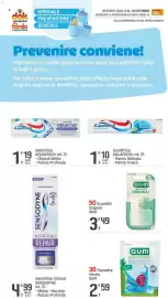 Volantino Famila Superstore Pagina 2: Dentifricio AQUAFRESH €1,19, Flossette Menta GUM €2,59