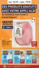 ALDI Dépliant week 42 Pagina 6: lun. 12/10 - sam. 17/10 DES PRODUITS GRATUITS AVEC VOTRE APPLI ALDI ÉCHANGEZ VOS POINTS