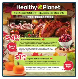 Healthy Planet flyer Page 1