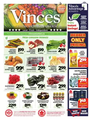 Vince's Market flyer (valid until 14-10)