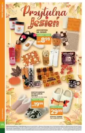 Stokrotka gazetka tydzień 40 Strona 46: Kapcie Damskie Seven Lemon Łaciąte €19,99, AKCESORIA NA JESIEŃ €8,99