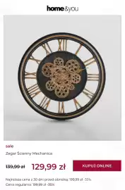Home&You gazetka tydzień 40 Strona 11: Zegar ścienny Mechanica €129,99