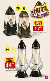 Twój Market gazetka tydzień 40 Strona 3: Znicz K-27 Płomyk €17,99, Znicz TM-93 Lampa z aplikacją R-MAX €14,99
