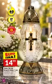 Twój Market gazetka tydzień 40 Strona 4: 40 GODZIN 37 CM PRODUKT B FOLLBOARD SUPER CENA! 1499 Znicz TM-86 Krzyż R-MAX, 1