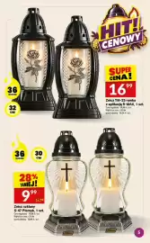 Twój Market gazetka tydzień 40 Strona 5: Znicz szklany S-47 Płomyk €9,99, Znicz TM-25 ramka z aplikacją R-MAX €16,99