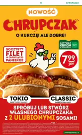 Żabka gazetka Strona 7: CHRUPCZAK NOWOŚĆ CHRUPCZAK O KURCZĘ! ALE DOBRE! SOCZYSTY FILET W CHRUPIĄCEJ PANIERCE AKTYWUJ KUPON