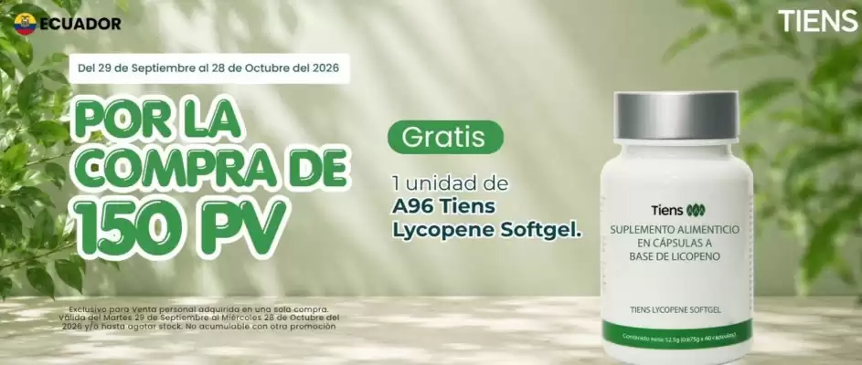 Tiens (válido hasta 30-10)
