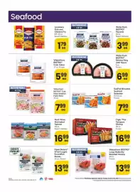 Safeway weekly ad Page 8: Waterfront Bistro Shrimp Ring with Sauce €6,99, Seapak breaded seafood selection €7,99