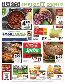 Harp's Market weekly ad week 40 Page 1: Sunny D Select Punch €2,99, Libby's Select Canned Vegetables €1,00
