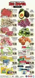 Big Saver Foods weekly ad week 40 Page 1: Red Seedless Grapes €0,99, Pork Neck Bones or Pork Feet €3,59