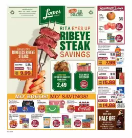 Lowes Foods weekly ad week 40 Page 1: Lowes Foods 41/50 Raw Peeled and Deveined Tail Off Shrimp, Screamin' Sicilian Pizza