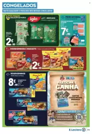 Folheto E.Leclerc semana 40 Página 11: Tranches de salmão selvagem iglo €7,99, Ervilhas primavera iglo €2,99