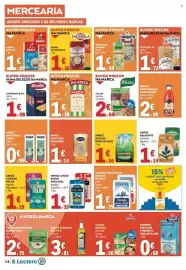 Folheto E.Leclerc semana 40 Página 14: Arroz vaporizado caçarola €1,35, Knorr caldo galinha €2,54