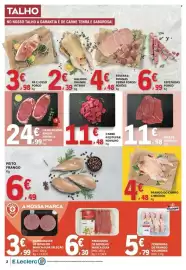 Folheto E.Leclerc semana 40 Página 2: Vazia bovino angus américa do sul €24,99, Carne p/estufar novilho €11,48