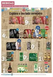 Folheto E.Leclerc semana 40 Página 20: Carlsberg €0,98, Super Bock Stout €4,48