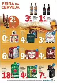 Folheto E.Leclerc semana 40 Página 21: Cerveja com álcool damm inedit €7,49, Cerveja com álcool heineken €18,89