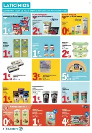 Folheto E.Leclerc semana 40 Página 8: Iogurte de soja sem açúcar manga alpro €2,54, Bebida nescafé €1,39