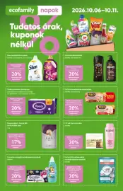 EcoFamily akciós újság hét 41 Oldal 1: ecofamily napok Tudatos árak, kuponok nélkül Silan textilöblítő termékek többféle
